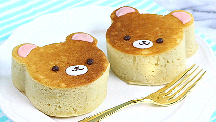Super Fluffy Japanese Style Bear Pancakes !