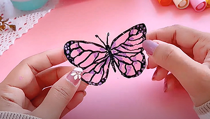 How To Make Transparent Butterfly Stickers